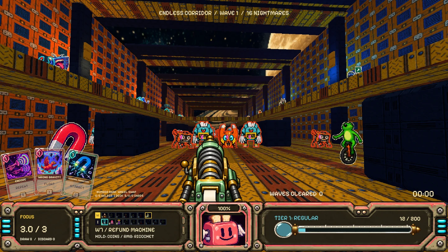 Combat in Endless Corridor